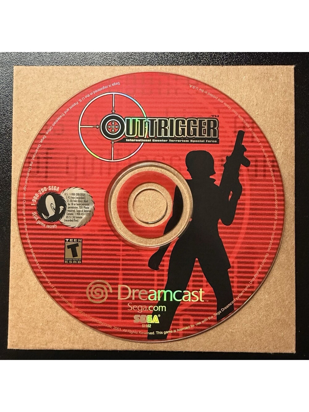 Outtrigger (Sega Dreamcast, 2001) Disc Only Mint Condition